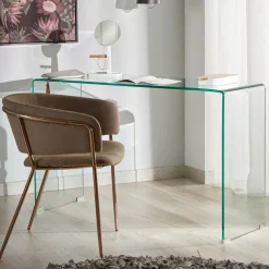 Glazen Sidetable Burano, 125 x 40 cm