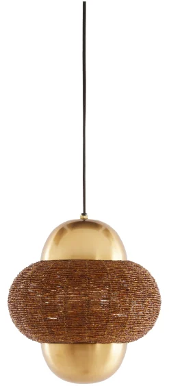 Hanglamp Cetara Kralen, kleur Bruin/Brons