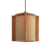 Hanglamp Corsica Beukenhout en stof