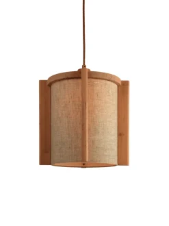 Hanglamp Corsica Beukenhout en stof
