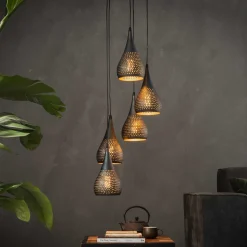 Hanglamp Daniel 5-lamps, Ø15cm