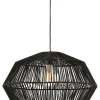 Hanglamp Deya Rond, kleur Mat Zwart