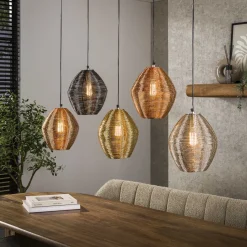 Hanglamp Dijon Web mix, 5-lamps