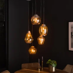 Hanglamp Francesco 5-lamps