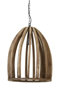 Hanglamp Haranka Mangohout, kleur Donkerbruin