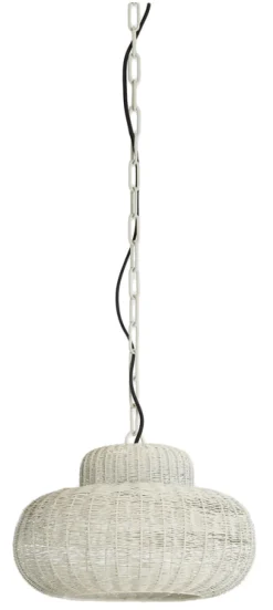 Hanglamp Piedra Metaal, kleur Crème