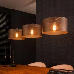 Hanglamp Samir 3-lamps, kleur Artic Black