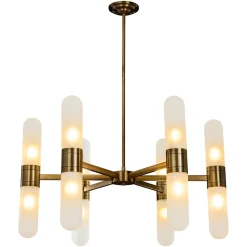 Hanglamp Tricon Glas, kleur Brons