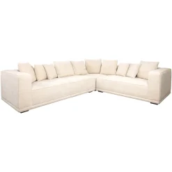 Hoekbank Lusso Chenille, kleur Beige