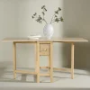 Inklapbare Eettafel Kaely Rubberhout, 110/150 x 80cm