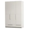 Kledingkast Pure Grenenhout, 3-deurs, kleur Dust