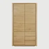 Kledingkast Shadow Geolied Eikenhout, 200 x 115cm