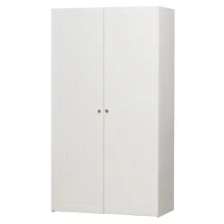 Kledingkast Sipke Grenenhout, kleur Wit