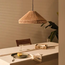 Lampenkap Pontos Jute, Ø45cm, kleur Naturel