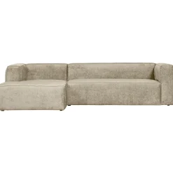 Loungebank Bean Structure Velvet, kleur Buttermilk