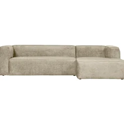 Loungebank Bean Structure Velvet, kleur Buttermilk