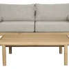 Loungeset Oasis Acaciahout en touw, Met tuinbank en loungetafel