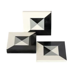 Onderzetter Louel Resin, Set van 4 stuks