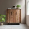 Opbergkast Soho Teakhout en betonlook, 130 x 120cm