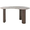 Organisch Bureau Brando Marmer en MDF, 160 x 80cm
