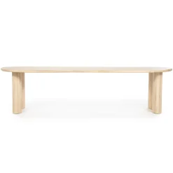 Organische Eettafel Josh Eiken, kleur Naturel