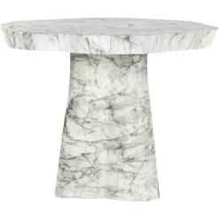 Organische Eettafel Rockyard Faux Marmer en travertin