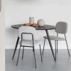 Organische Eettafel Yasmijn Teakhout, 111 x 108cm