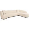 Organische Loungebank Pandora Geweven stof, kleur Beige