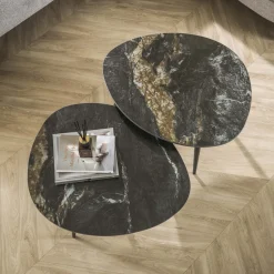 Organische Salontafel Antar Keramiek, Set van 2 stuks