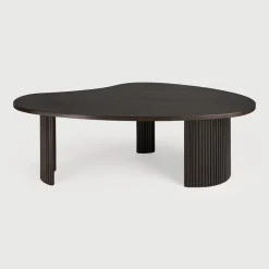 Organische Salontafel Boomerang Hout, 126 x 74cm