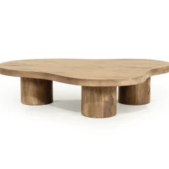 Organische Salontafel Charlie Mangohout, 130 x 100cm