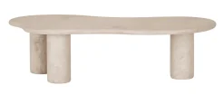Organische Salontafel Curva Mortex, 130 x 69cm