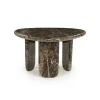 Organische Salontafel Devin Marmer, 65 x 56cm