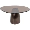 Organische Salontafel Hayden Glas, 90 x 86cm