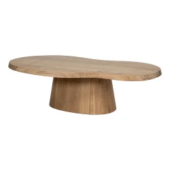 Organische Salontafel Riva Eikenhout, 129 x 67cm