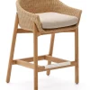 Outdoor Barkruk Galea Teakhout en rattan