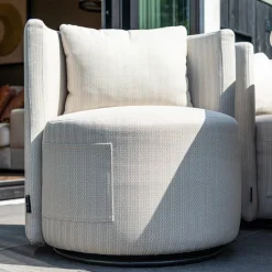 Outdoor Draaibare Eetkamerstoel Marlin kleur Beige