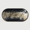 Ovaal Dienblad Organic 71 x 36cm, kleur Zwart
