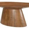 Ovale Eettafel Elicia Mangohout, 210 x 100cm