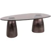 Ovale Salontafel Hayden Glas, 128 x 69cm