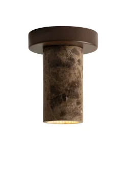 Plafondlamp Tivoli Marmer, kleur Bruin