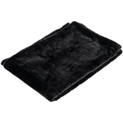 Plaid Katie Furry, kleur Zwart
