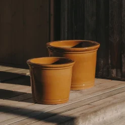 Plantenpot Presili Set van 2 stuks, Terracotta