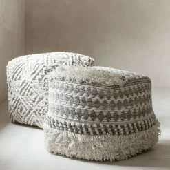Poef Aura 40cm, kleur Grijs