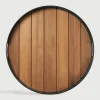 Rond Dienblad Core Teakhout, 61cm