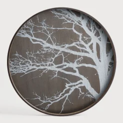Rond Dienblad White Tree 61cm, kleur Wit