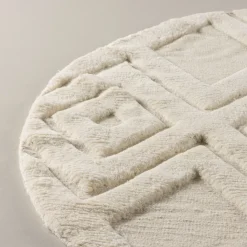 Rond Vloerkleed Brannen Wol, 200cm