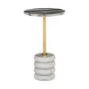 Ronde Bijzettafel Isolde Marmer, 33cm