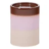 Ronde Bijzettafel Ollo Keramiek, 35cm, kleur Roze/Bruin
