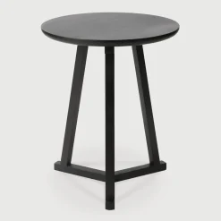 Ronde Bijzettafel Tripod Hout, 46cm